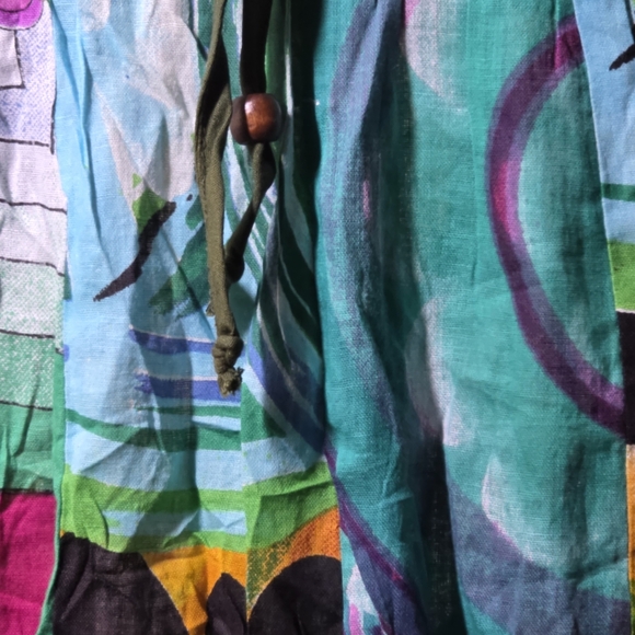 Junglee Billie Vibrant Strapless Dress with Artistic Print One Size Fits Most - Picture 3 of 5